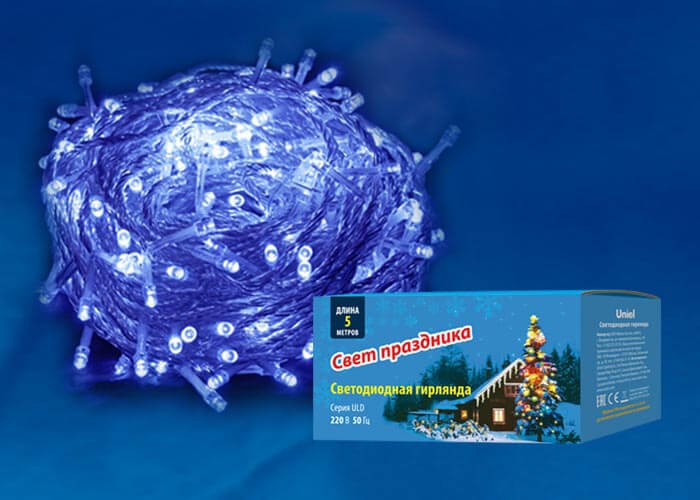 Гирлянда ULD-S0500-050/DTA BLUE IP20 Uniel