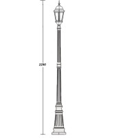 Наземный фонарь  91409L Bl Oasis Light