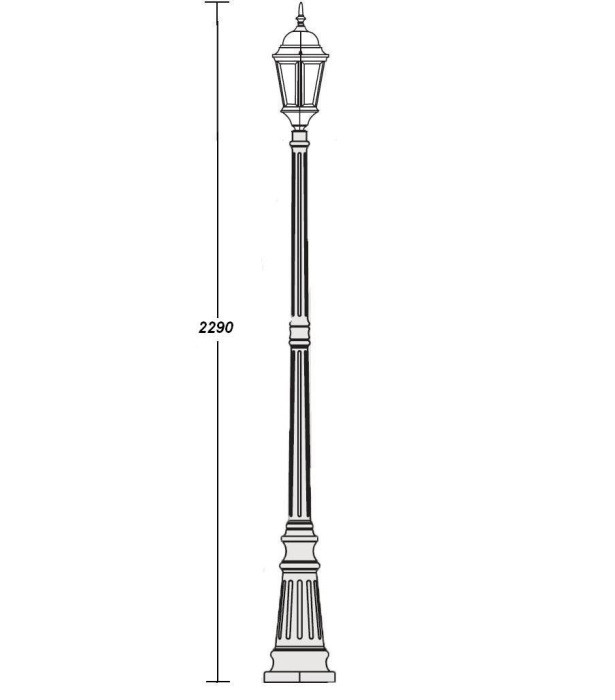 Наземный фонарь  91409L Bl Oasis Light
