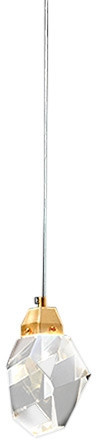 Подвесной светильник Crystal rock II 9701P/1 brass DeLight Collection