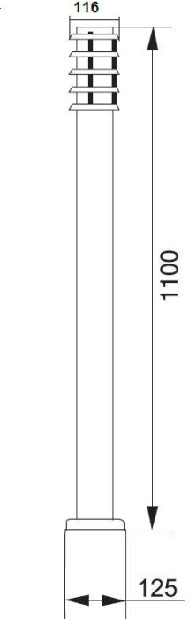 Наземный светильник  75820-1100 SS Oasis Light