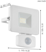 Прожектор уличный Faedo 3 33156 Eglo Прожектор уличный Faedo 3 33156 Eglo