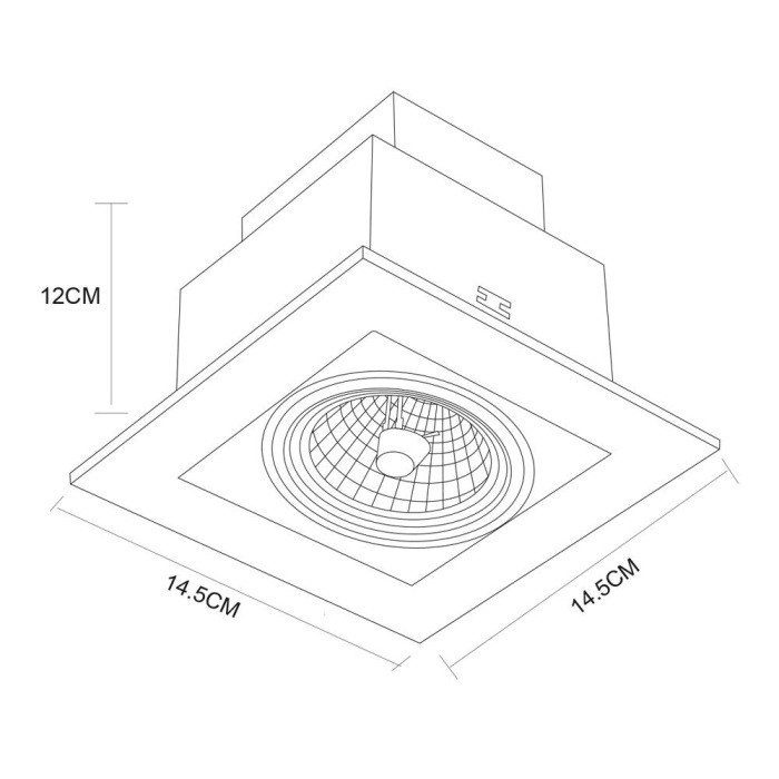 Точечный светильник Cardani Medio A5930PL-1BK Arte Lamp