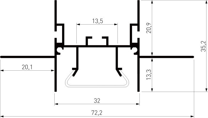 Профиль для светодиодной ленты LL-2-ALP023 LL-2-ALP023 Elektrostandard