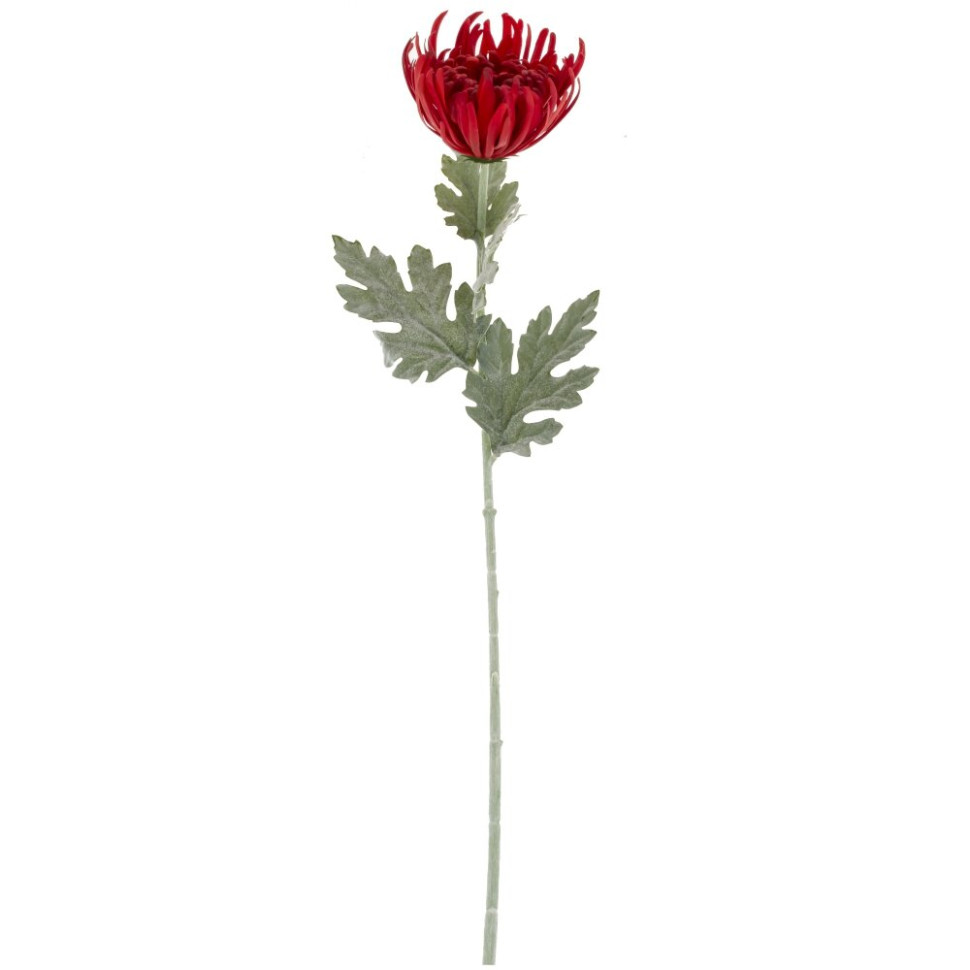 Цветок искусственный "Хризантема" (Real Touch), L20 W20 H78 см