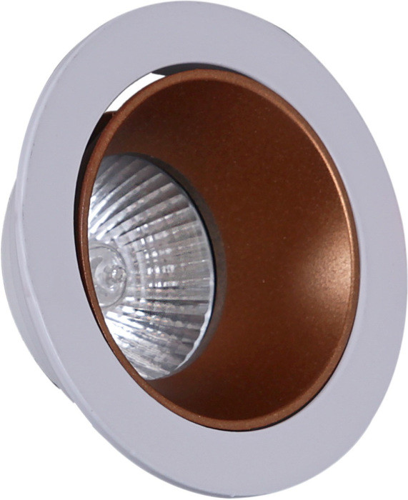 Точечный светильник  16085-9.0-001PT MR16 WT+ROSE GD Reluce