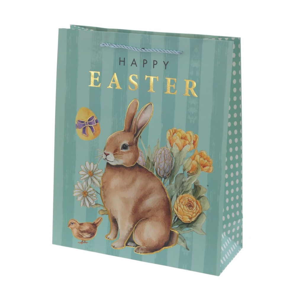 Пакет подарочный (бумага 210г/м2, блок микс 12шт), L26 W10 H32 см, 4в.