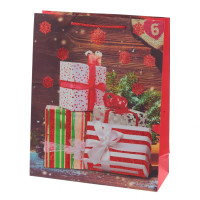 Пакет подарочный (бумага 210г/м2, блок микс 12шт), L26 W10 H32 см, 4в.