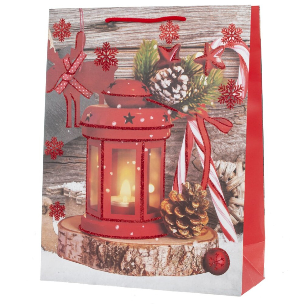 Пакет подарочный (бумага 210г/м2, блок микс 12шт), L26 W10 H32 см, 4в.