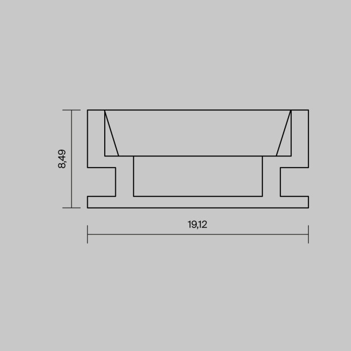 Профиль для светодиодной ленты  636007 Maytoni
