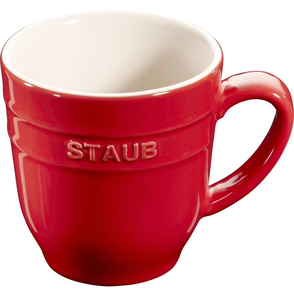 Чашка керамическая, 350 мл вишневая Staub