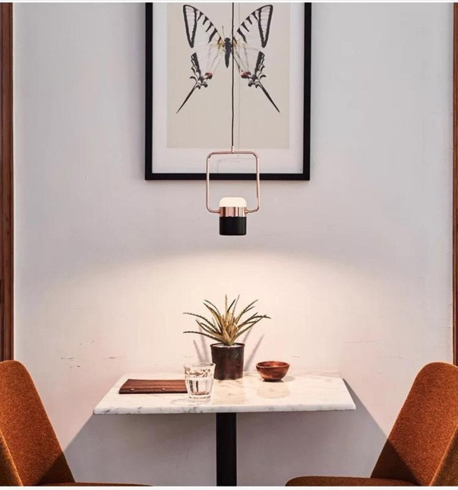 Подвесной светильник LING 9926P/1 black/copper DeLight Collection