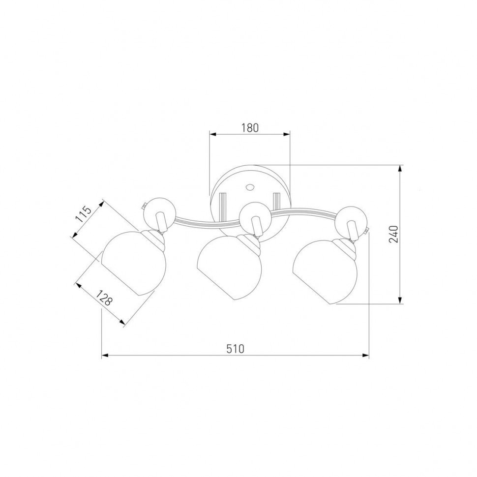 Подвесная люстра Eurosvet 9643/3 алюминий/белый
