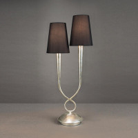 Настольная лампа Mantra Paola Painted Silver 3536 Настольная лампа Mantra Paola Painted Silver 3536