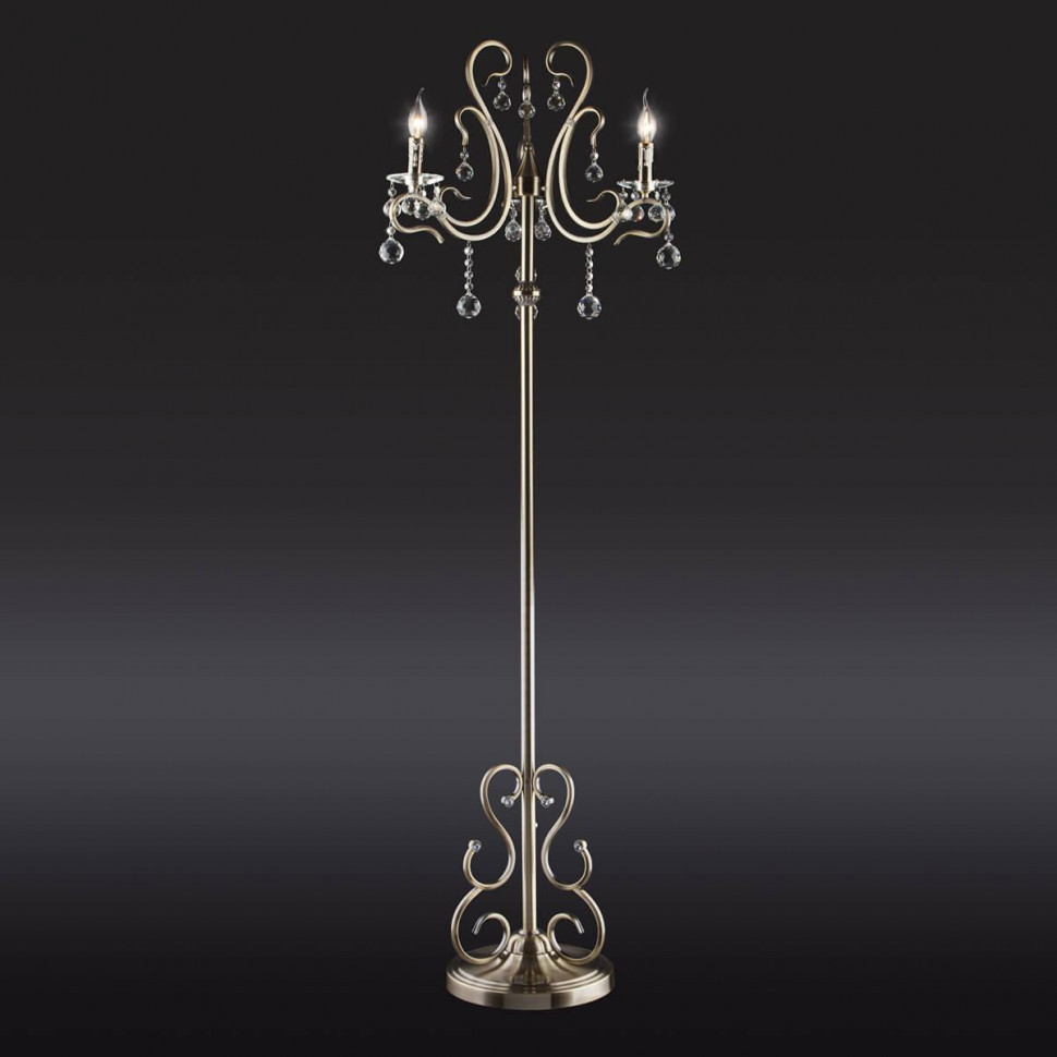 Торшер Eurosvet 12505/3F античная бронза Strotskis