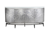 Комод серебристый с дверцами Комод серебристый с дверцами