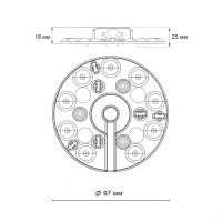 Светодиодный модуль с драйвером и рассеивателем Novotech Vax 12Вт 357732 Светодиодный модуль с драйвером и рассеивателем Novotech Vax 12Вт 357732