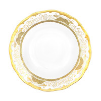 Набор глубоких тарелок 22см.6шт."Симфония золотая"