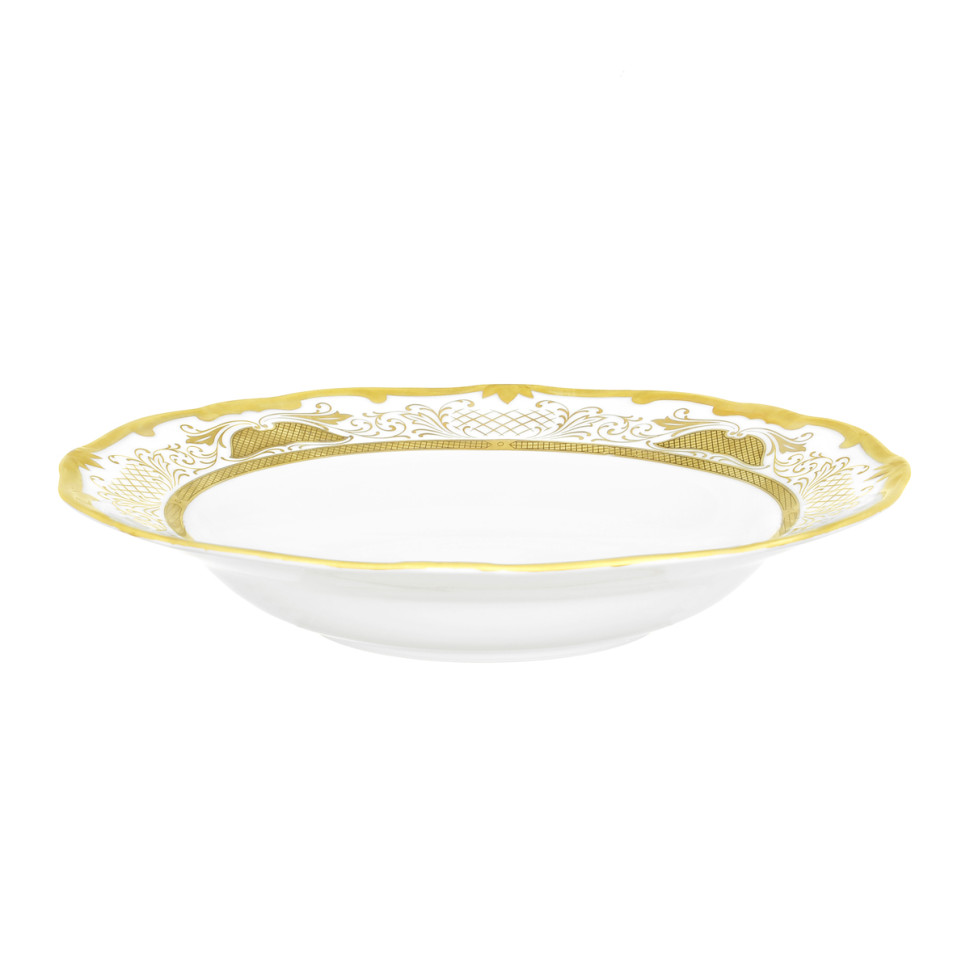 Набор глубоких тарелок 22см.6шт."Симфония золотая"
