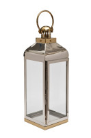 Подсвечник нерж.сталь/стекло