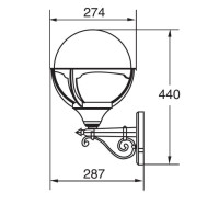 Настенный фонарь уличный  88101 Bl Oasis Light