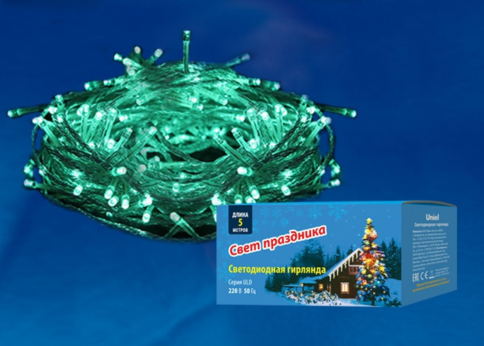Гирлянда ULD-S0500-050/DTA GREEN IP20 Uniel