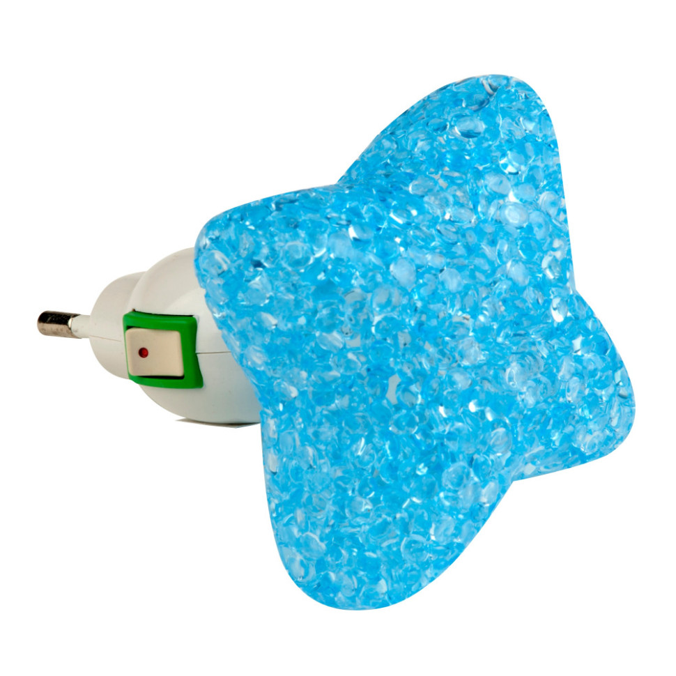 Ночник  DTL-309-Звездочка/BLUE/1LED/0,1W Uniel