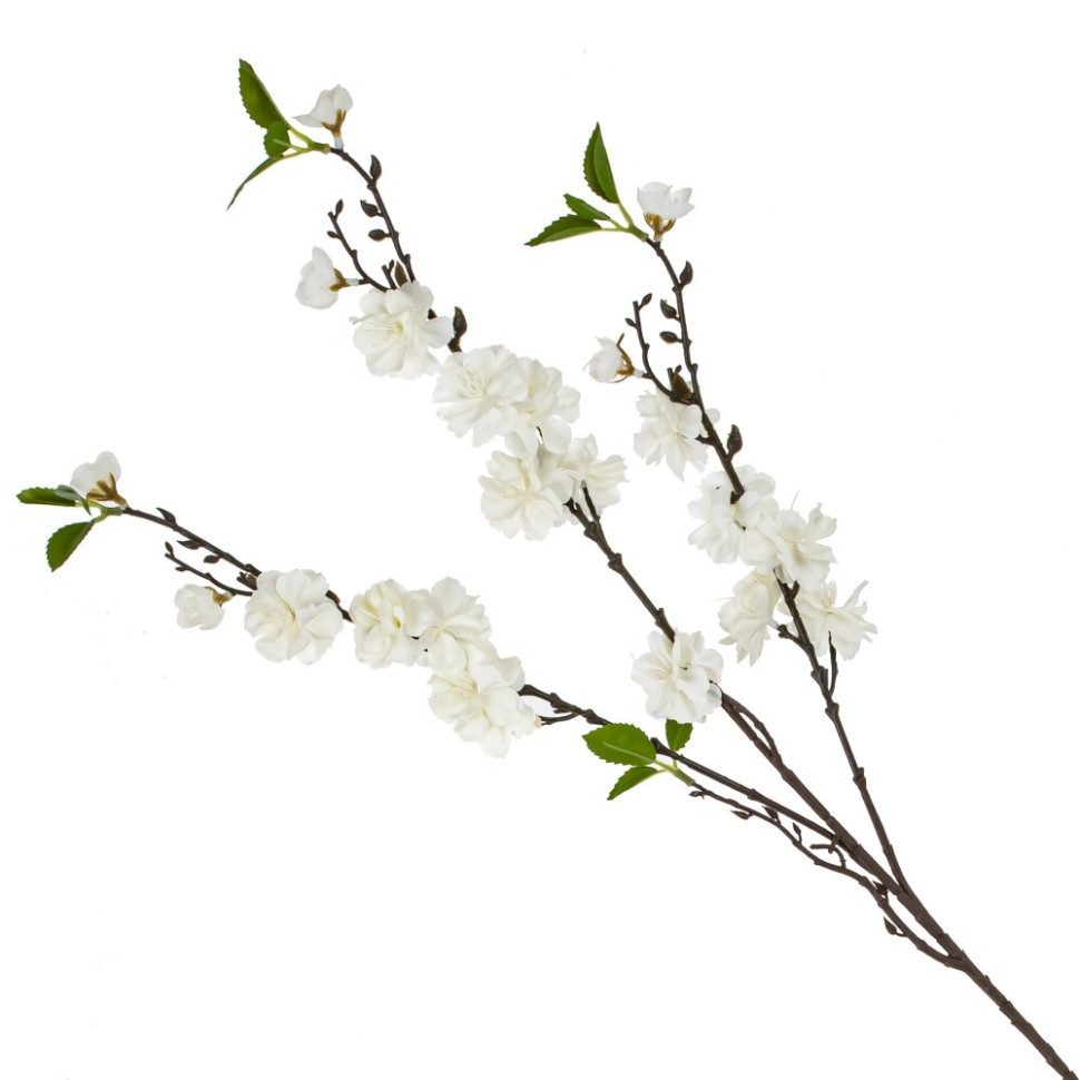 Цветок искусственный "Вишня", L11 W7 H92 см