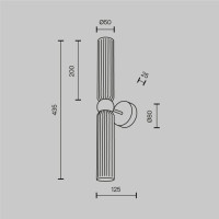 Бра Antic MOD302WL-02CG1 Maytoni