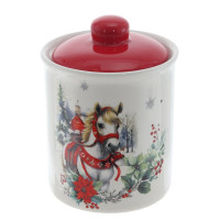 Ёмкость для сыпучих продуктов "Лошадь", 450 мл, L10 W10 H14 см