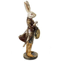 Фигурка декоративная "Кролик" с часами, L13,5 W11 H30,5 см