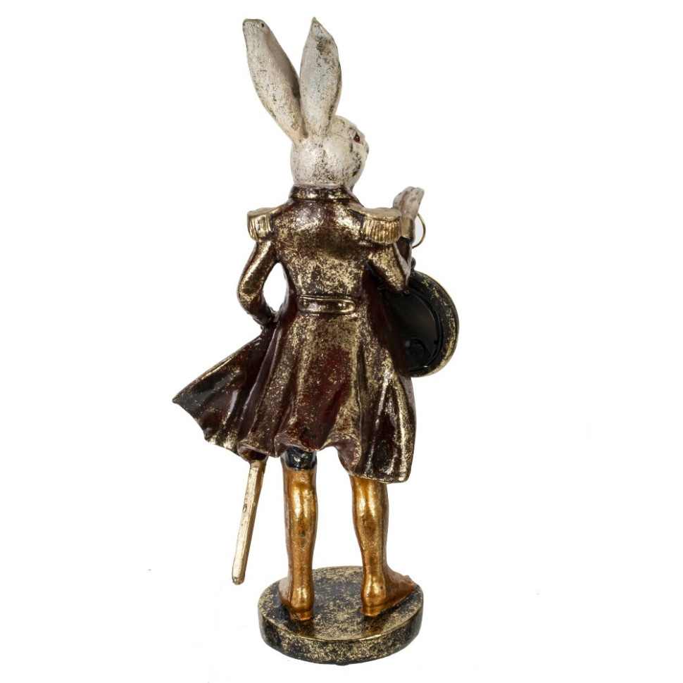 Фигурка декоративная "Кролик" с часами, L13,5 W11 H30,5 см