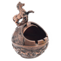 Пепельница "Лошадь", L10,5 W12 H15,5 см, 2в.