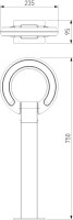 Наземный светильник NAVI 35164/F черный Elektrostandard
