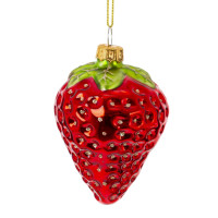 Украшение новогоднее "Клубника", L6 W6 H10 см