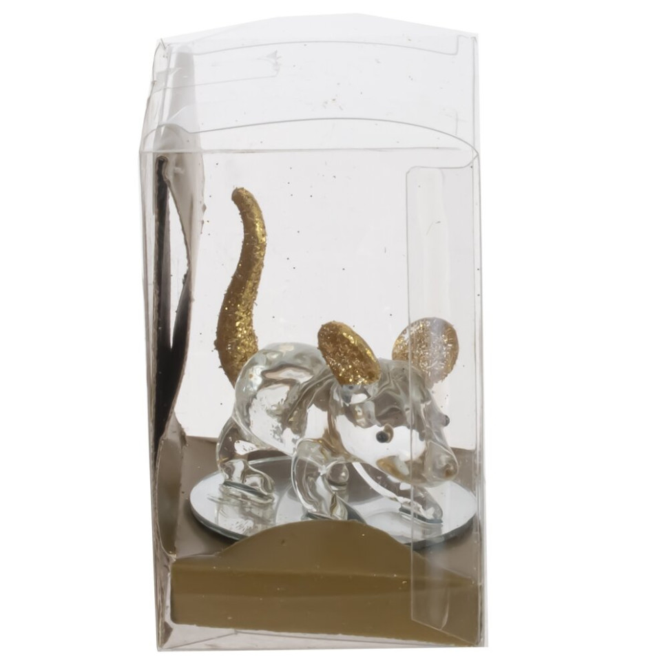 Фигурка декоративная "Мышь", L4 W4 H4,5 см