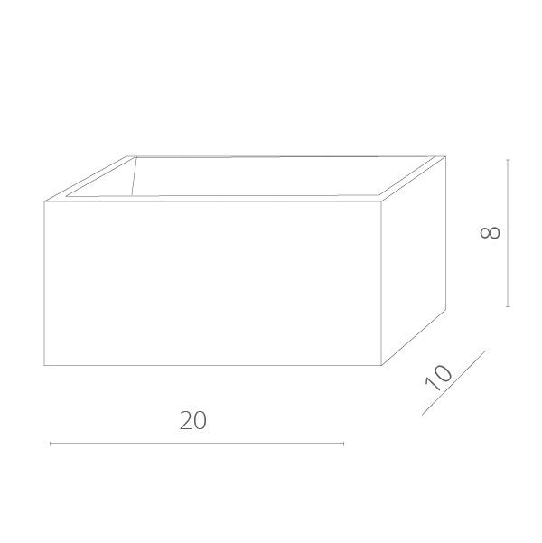Настенный светильник Cassetta A1422AP-1WH Arte Lamp