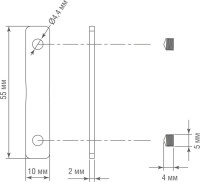 Соединитель Round Line I Connector DLR B Donolux