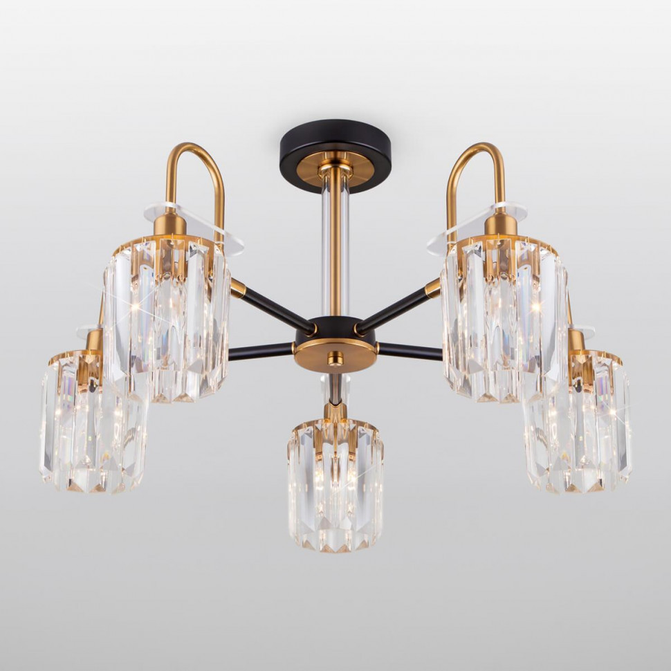 Потолочная люстра Eurosvet Tenia 70090/5 черный