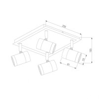 Потолочный светильник Eurosvet 20058/4 перламутровый сатин