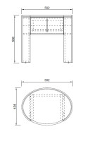 Тумбочка с ящиком темный шпон Тумбочка с ящиком темный шпон
