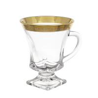 Набор для чая н/н 150мл.6шт."Quadro Джесси" Голд  ПМ