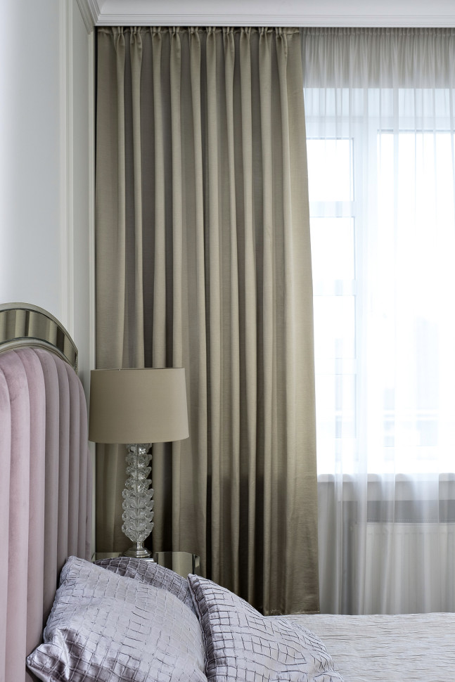 Портьера EUPHORIA 275х260см оливковая