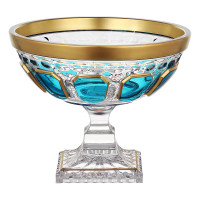 Ваза для конфет н/н 21см."Антик Бирюза"