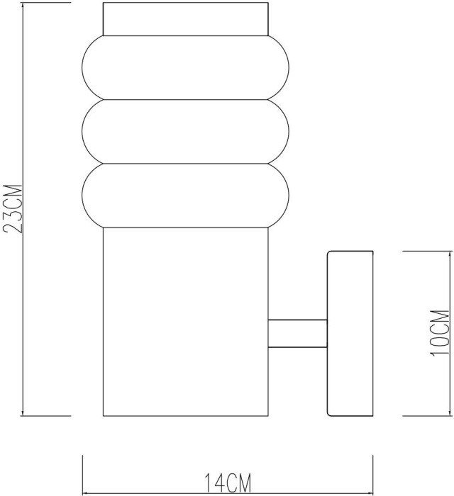 Настенный фонарь уличный Portica A8381AL-1SS Arte Lamp