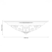 Потолочный светильник Lugo LUGO 142.2 R30 brown Lucia Tucci