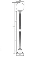 Наземный фонарь  88208S Bl Oasis Light