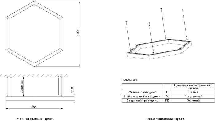 Промышленный подвесной светильник Ладья 7 CB-C1704023 Светон