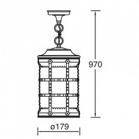 Уличный светильник подвесной  81205 Bl Oasis Light