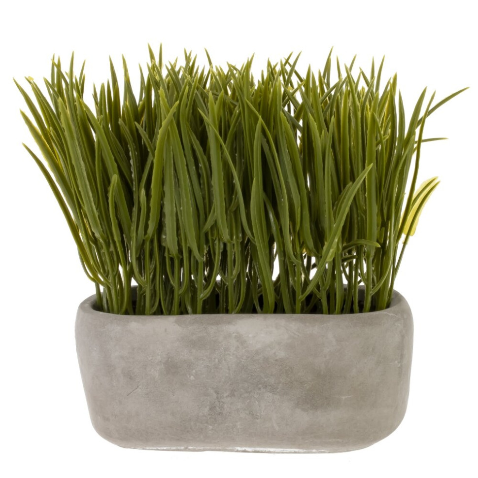 Цветочная композиция "Осока", L14 W7,5 H16 см